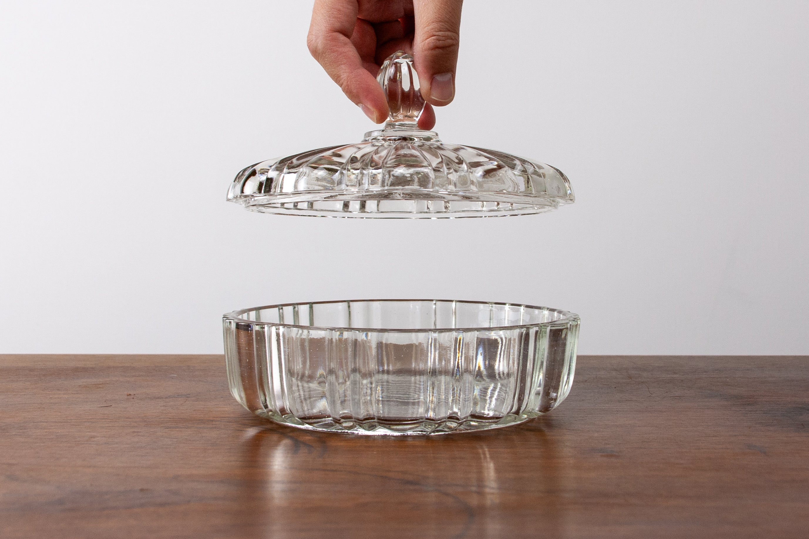 Anchor Hocking Clear Glass Covered Dish