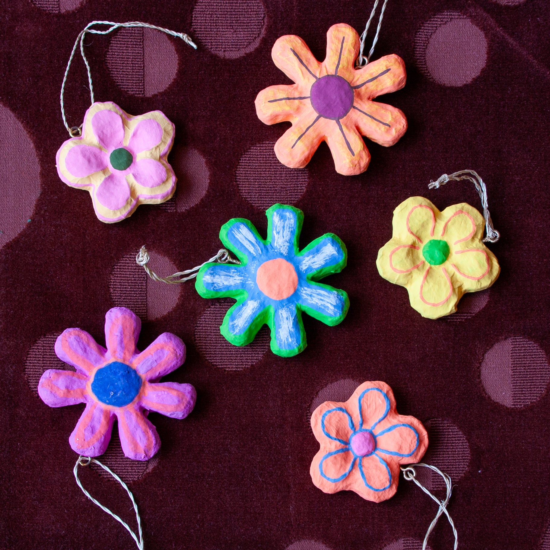 Papier-mâché Flower Ornament