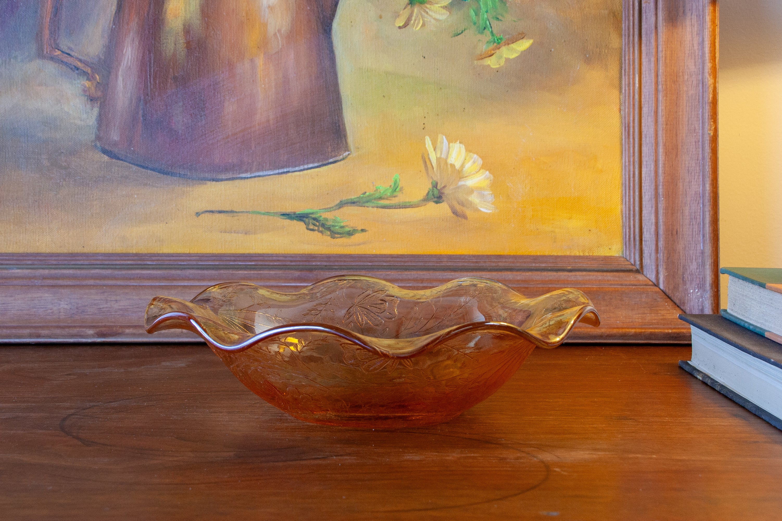 Floragold Ruffled Bowl (Medium)