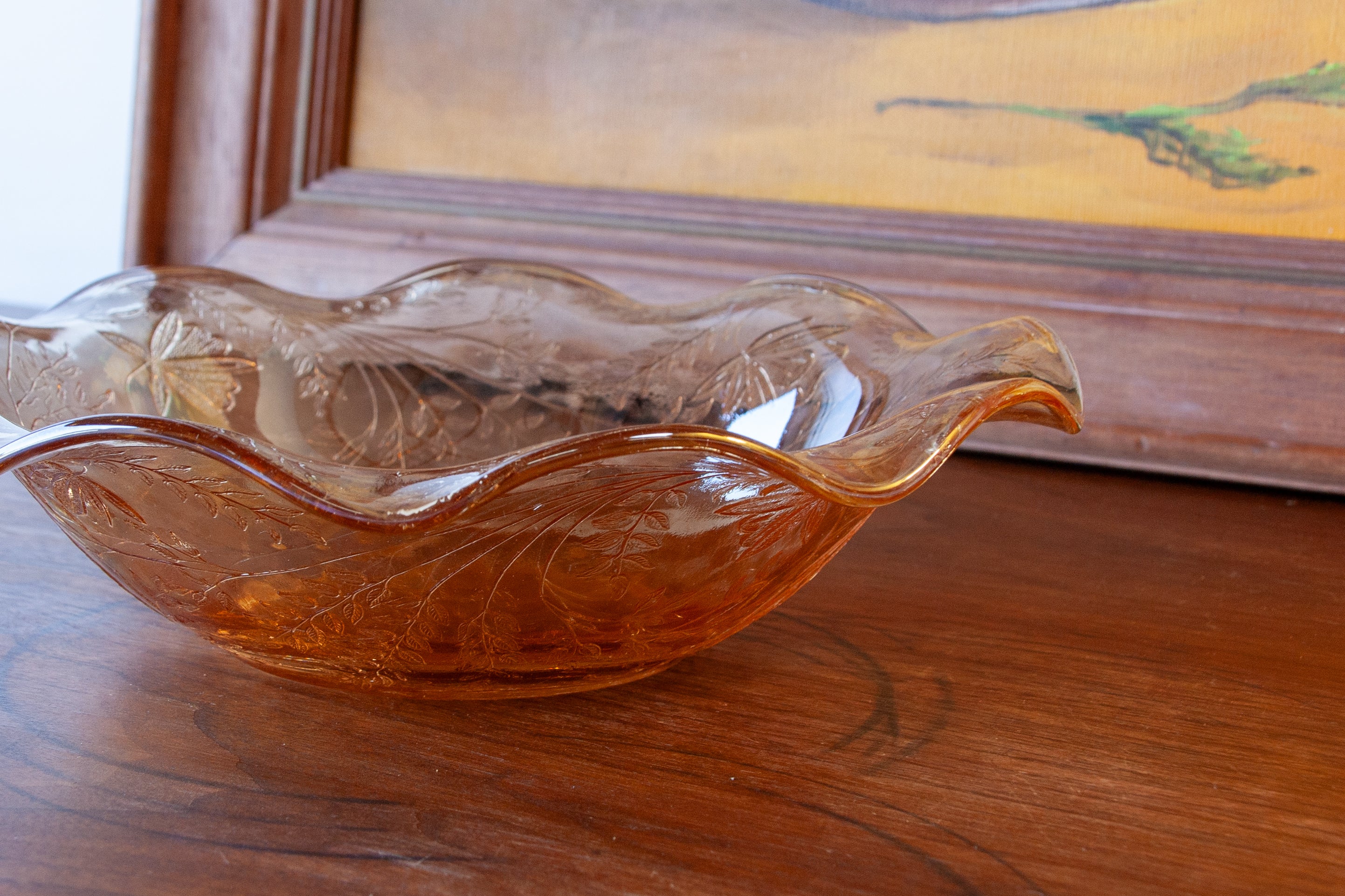 Floragold Ruffled Bowl (Medium)
