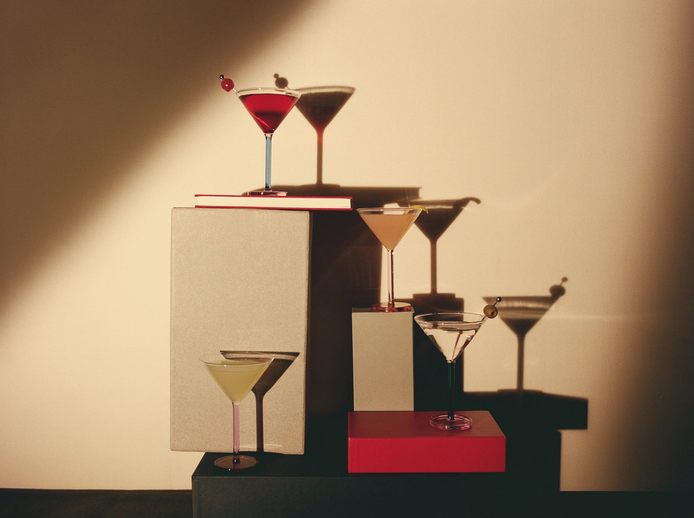 Piano Cocktail Glasses, Dizzy