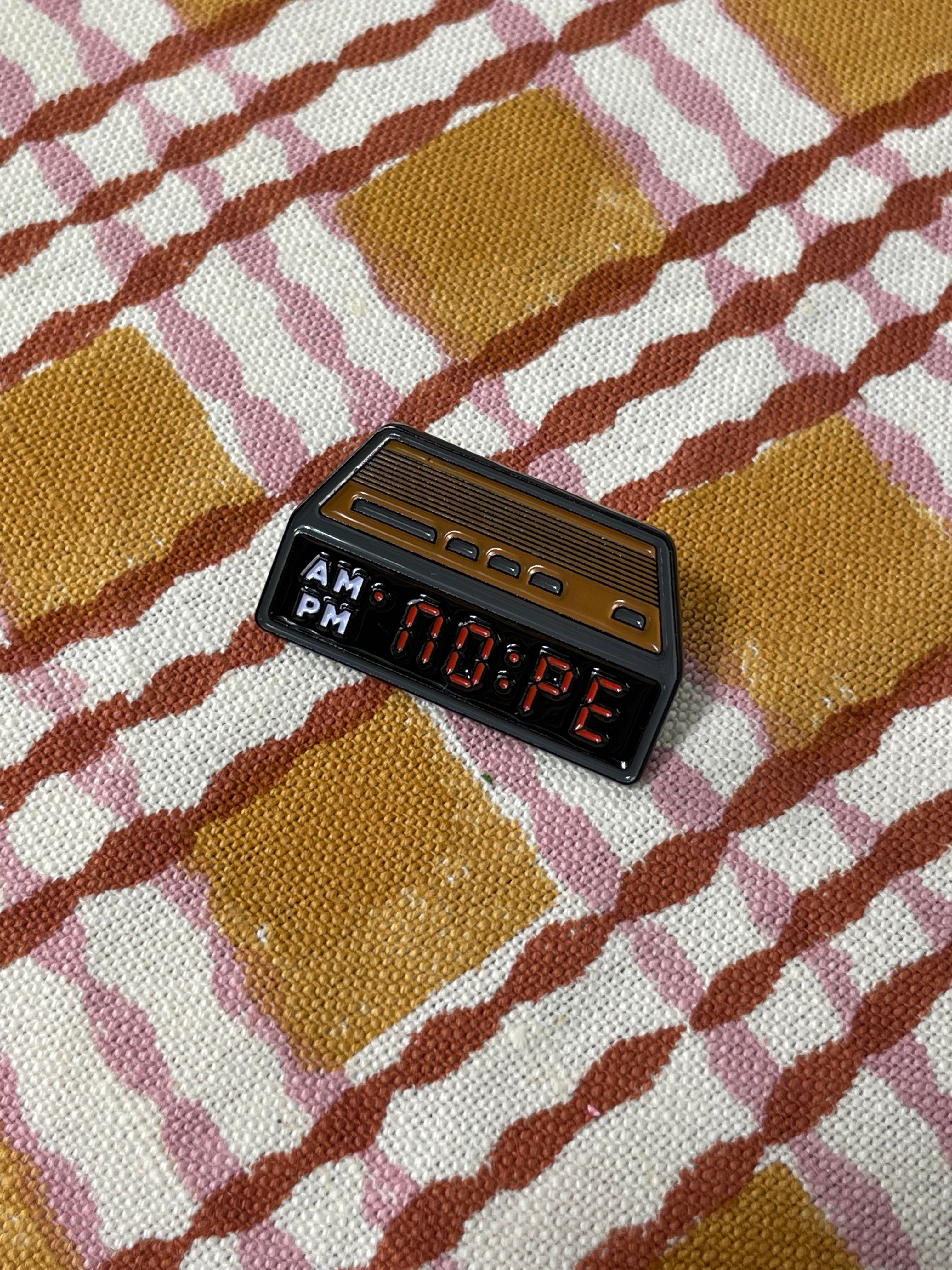 Nope Alarm Clock Enamel Pin
