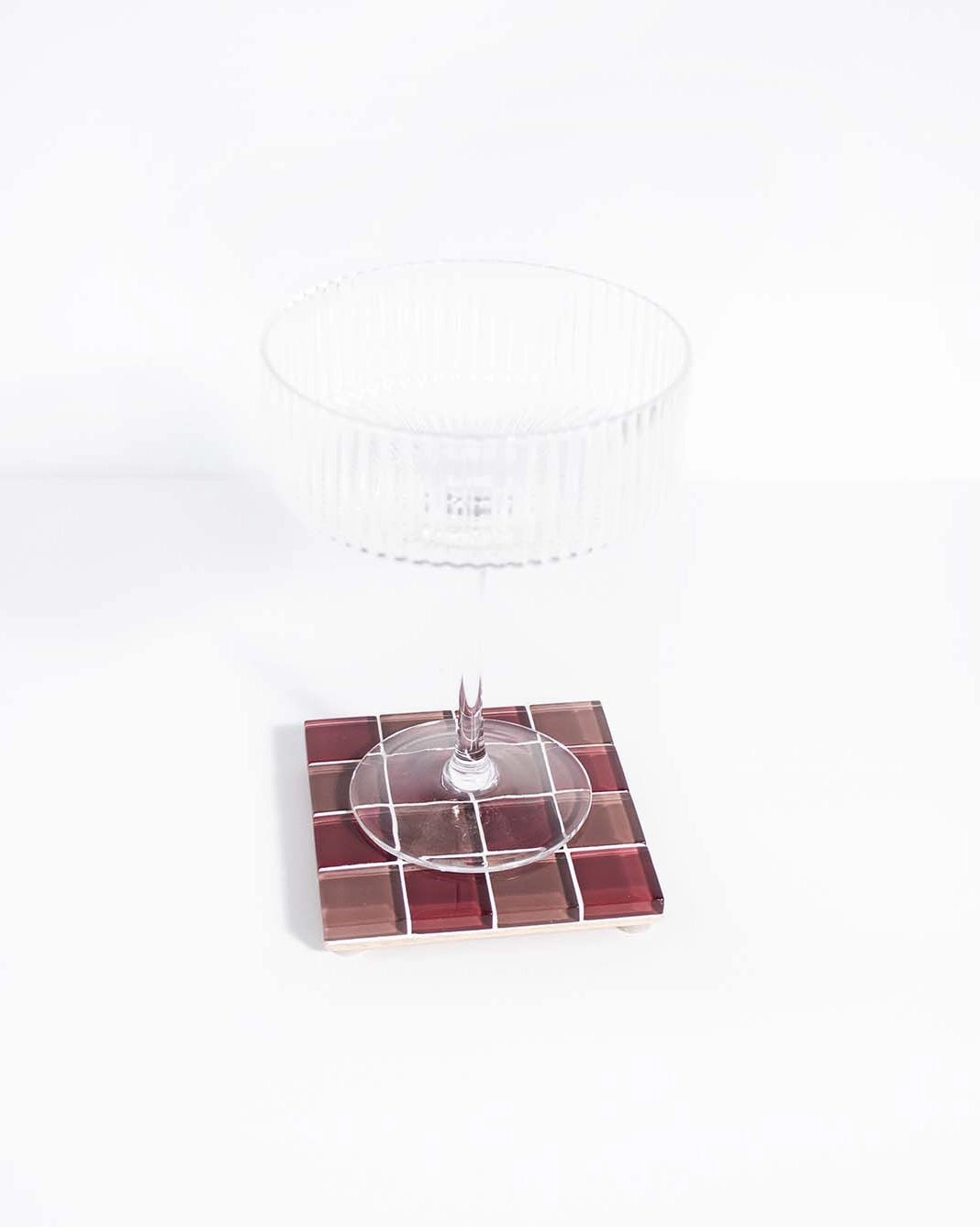 Glass Tile Coaster in Late Night Feelings