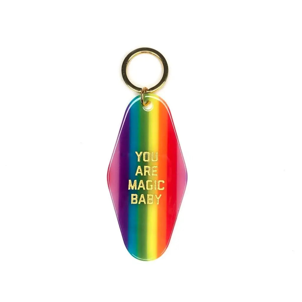 You Are Magic Rainbow Motel Keytag