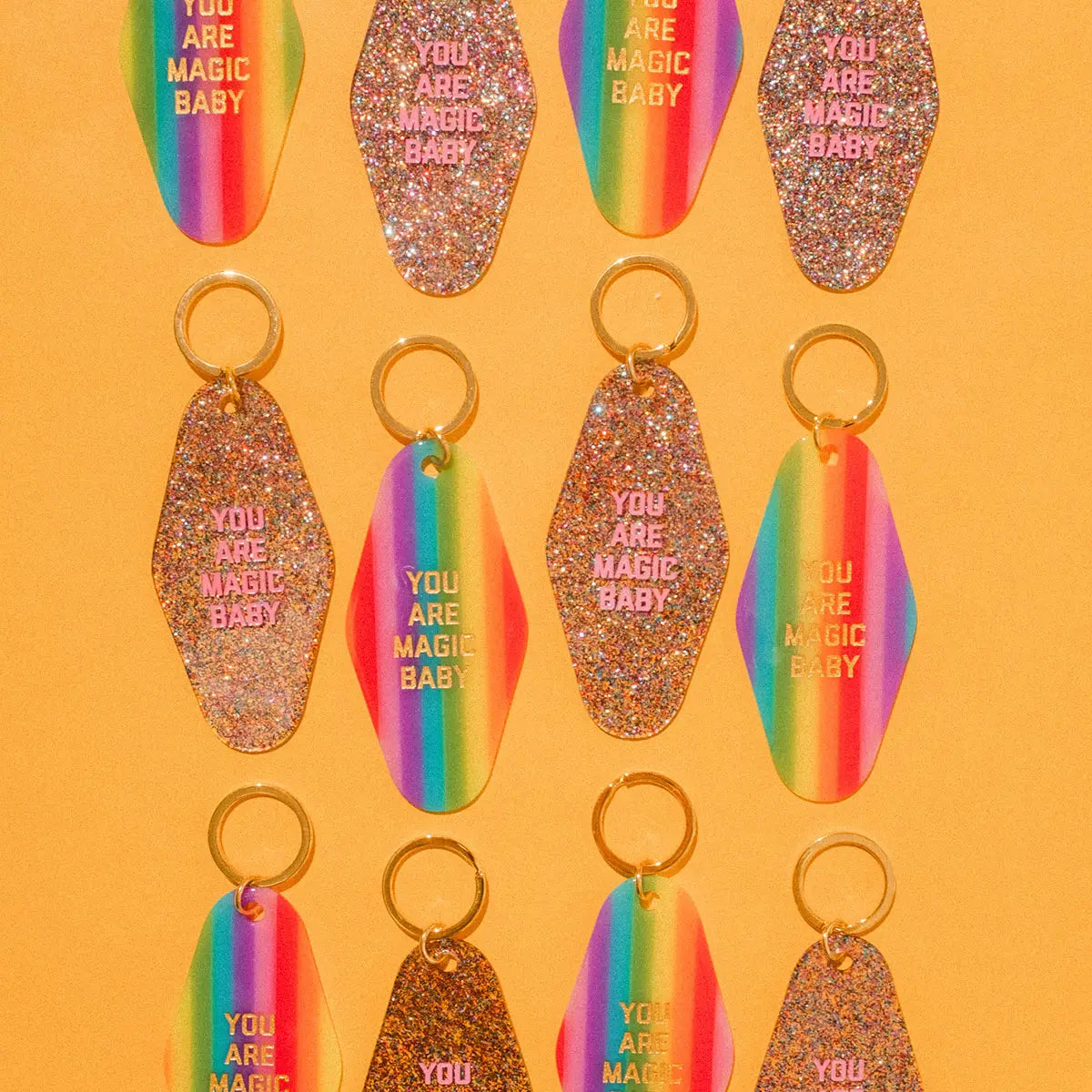 You Are Magic Rainbow Motel Keytag