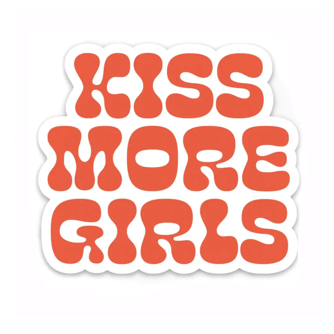 Kiss More Girls Sticker