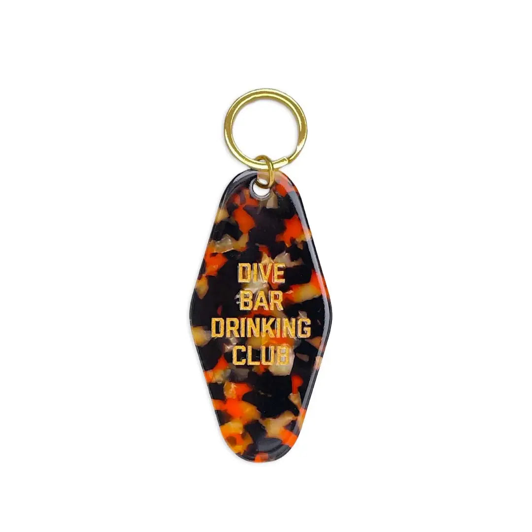 Dive Bar Drinking Club Keytag